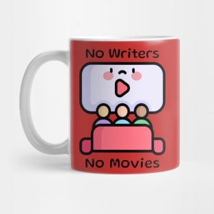 No Writers No Movies Kawaii Movie Theater Mug